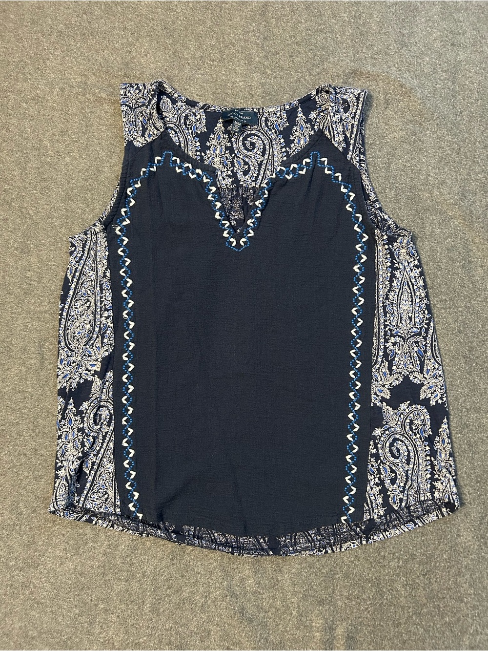 Navy Lucky Brand Tank Top